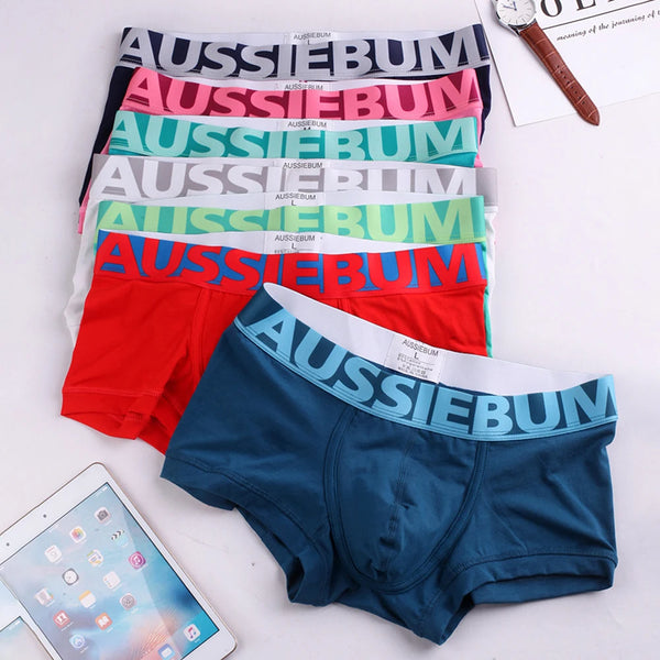 Brand Men's Cotton Underwear Low Waist Sexy Trendy Briefs Comfortable Sweat-Absorbent Antibacterial Boxer Shorts Underpants