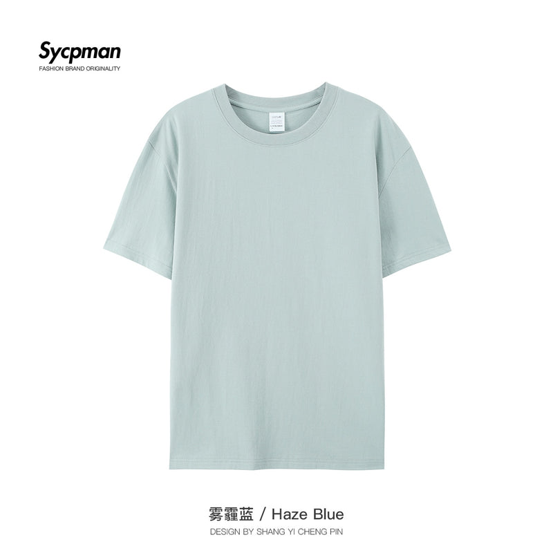 180gsm Cotton Solid Tshirts Mens Short Sleeve