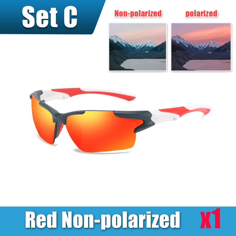 Mens Sun Glasses UV Protection Sport Polarized for Men Hiking Outdoor Sports Windproof Sand Bicycles Sunglass Sport Sunglass