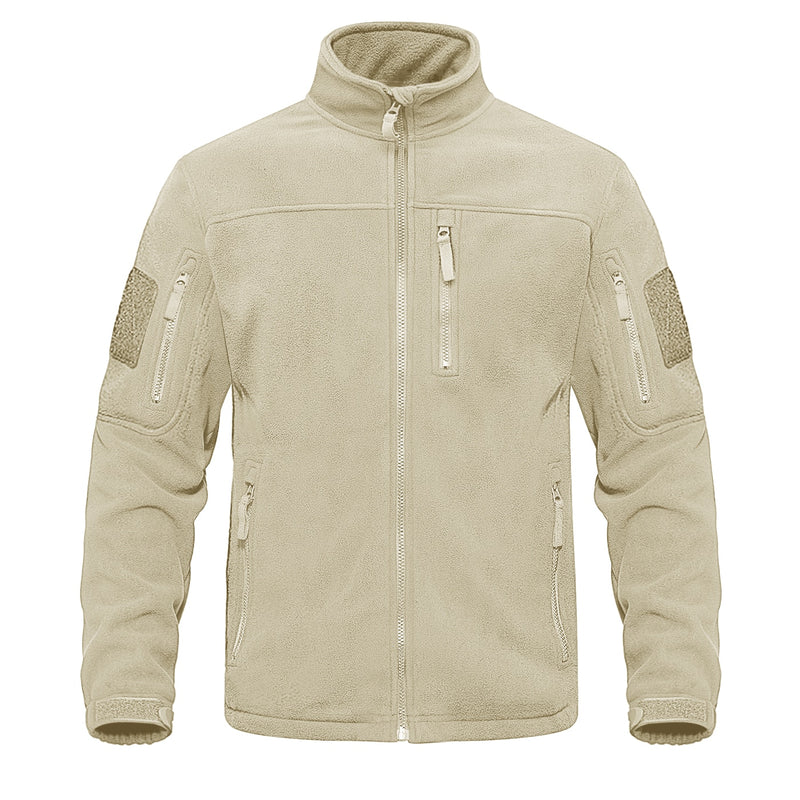 TACVASEN Full Zip Up Tactical Army Fleece Jacket