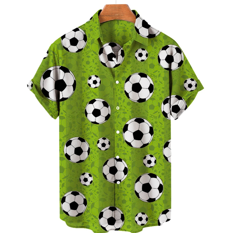 Mens Footballer Shirts Fashion 3d Printed Shirts