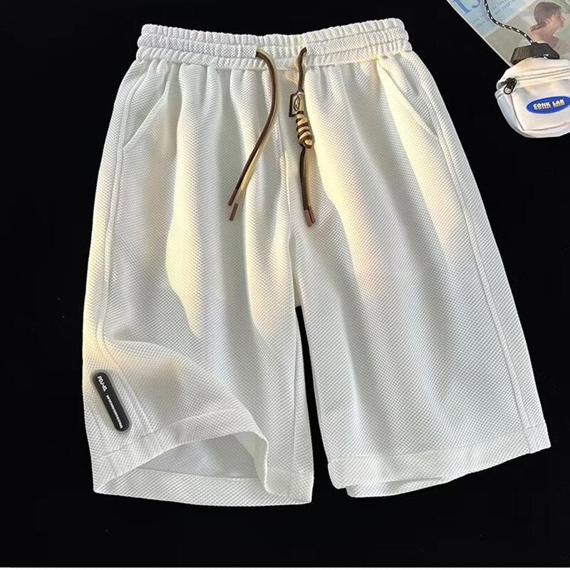 Fashion Shorts Mens 2020 Streetwear Elastic Waist splice Knee Length Men Shorts Casual Jogger Hip Hop Sweatpants Mens Shorts