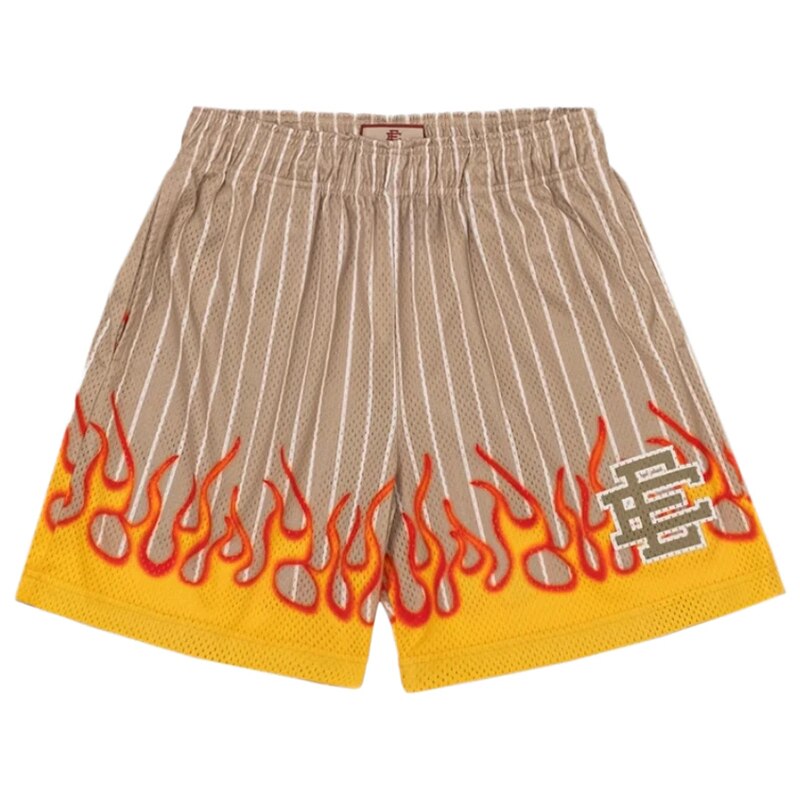 2023 Summer Men Gym Shorts Emanuel EE Basic Short New EE Flame Men Women Mesh Basketball Shorts Casual Breathable