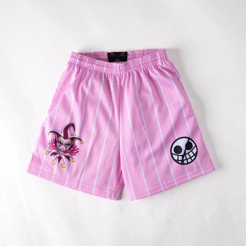 Anime Shorts Men Devil Fruit Manga Sports Shorts to Gym