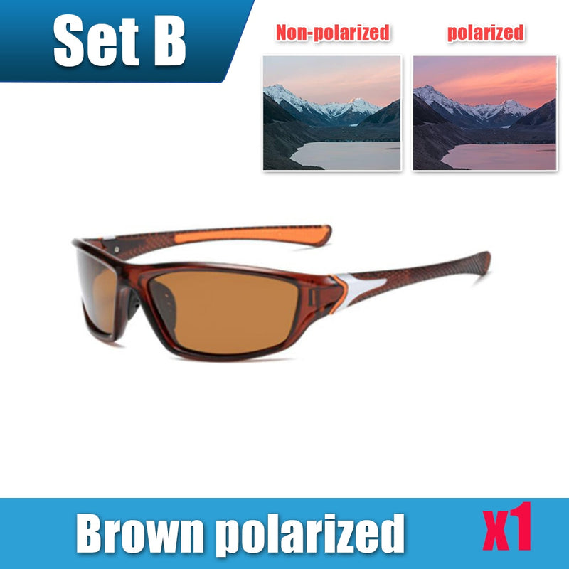 Mens Sun Glasses UV Protection Sport Polarized for Men Hiking Outdoor Sports Windproof Sand Bicycles Sunglass Sport Sunglass