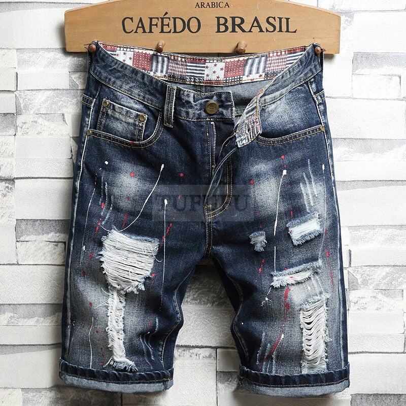 Mens Shorts New Fashion Leisure Men Short Jeans Brand Clothing Summer Shorts Men Jeans Short  Mens Fitness Jean Shorts