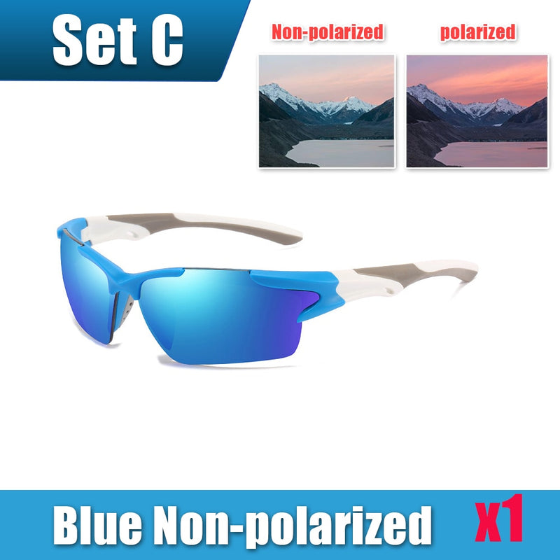 Mens Sun Glasses UV Protection Sport Polarized for Men Hiking Outdoor Sports Windproof Sand Bicycles Sunglass Sport Sunglass