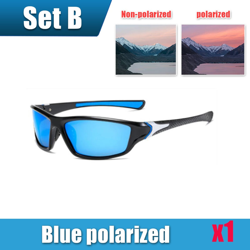 Mens Sun Glasses UV Protection Sport Polarized for Men Hiking Outdoor Sports Windproof Sand Bicycles Sunglass Sport Sunglass