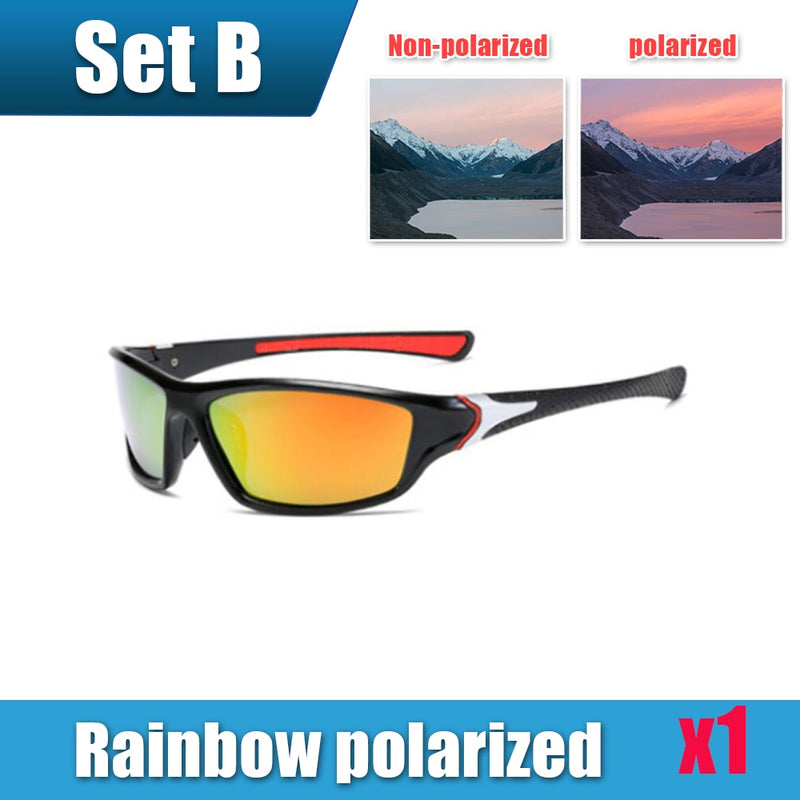 Mens Sun Glasses UV Protection Sport Polarized for Men Hiking Outdoor Sports Windproof Sand Bicycles Sunglass Sport Sunglass