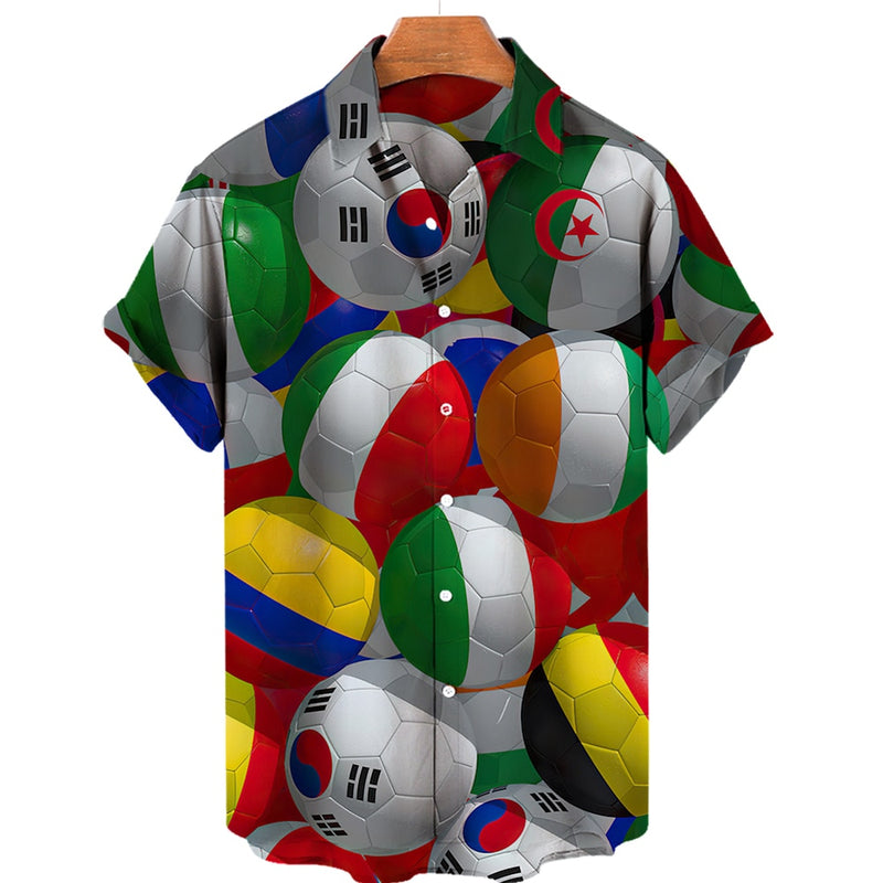 Mens Footballer Shirts Fashion 3d Printed Shirts