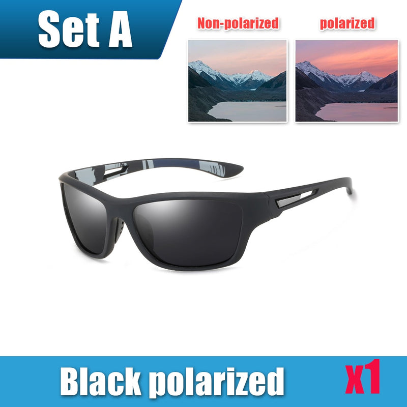 Mens Sun Glasses UV Protection Sport Polarized for Men Hiking Outdoor Sports Windproof Sand Bicycles Sunglass Sport Sunglass