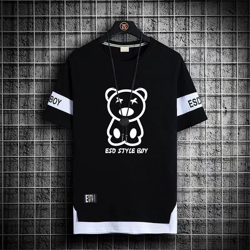 2022 New Men's T Shirts Korean Fashion Summer