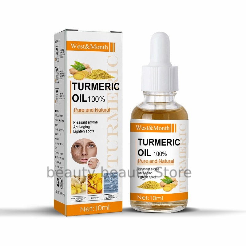 Turmeric Oil Skin To Lightening Acne Dark Patches Acne Bright Skin Dark Spot Corrector Anti Aging Face Whitening Serum Care