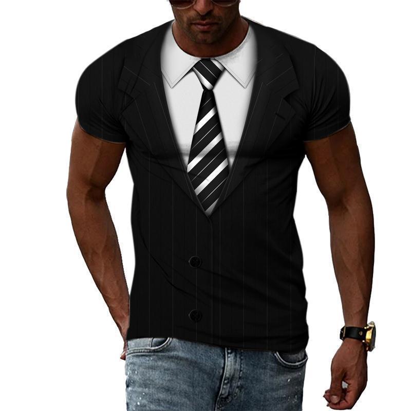 Men's Fashion Funny Muscular Men T-Shirt 3D Printing