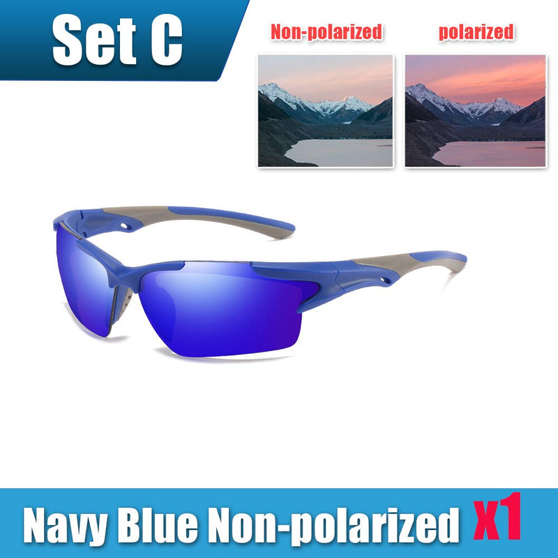 Mens Sun Glasses UV Protection Sport Polarized for Men Hiking Outdoor Sports Windproof Sand Bicycles Sunglass Sport Sunglass