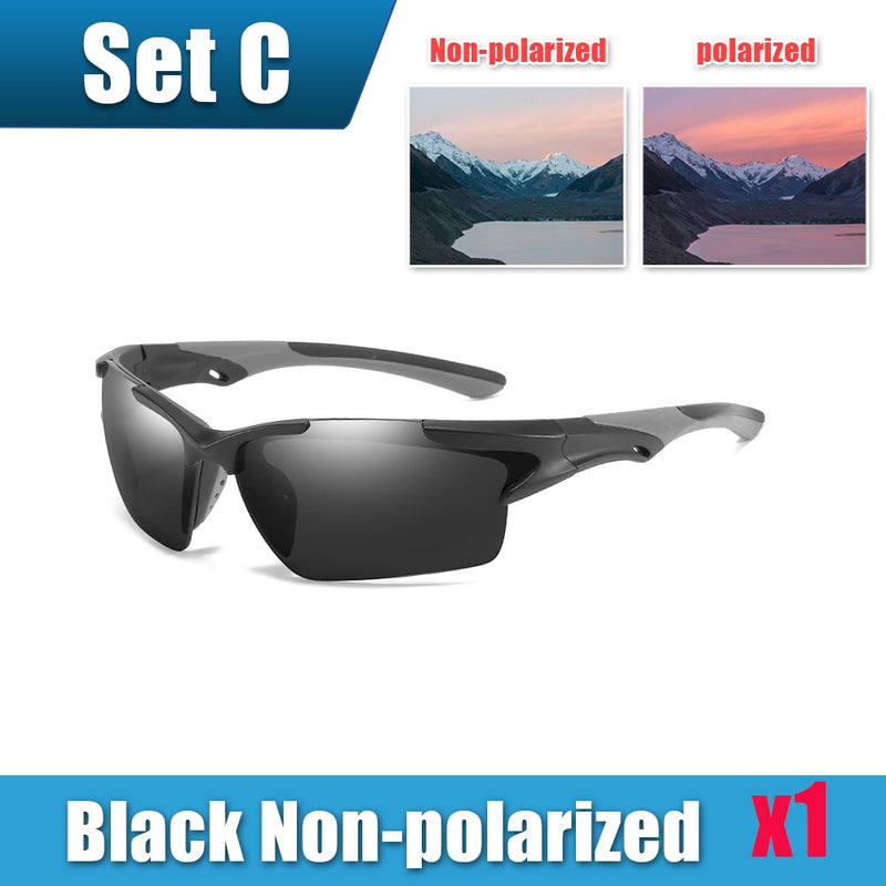 Mens Sun Glasses UV Protection Sport Polarized for Men Hiking Outdoor Sports Windproof Sand Bicycles Sunglass Sport Sunglass