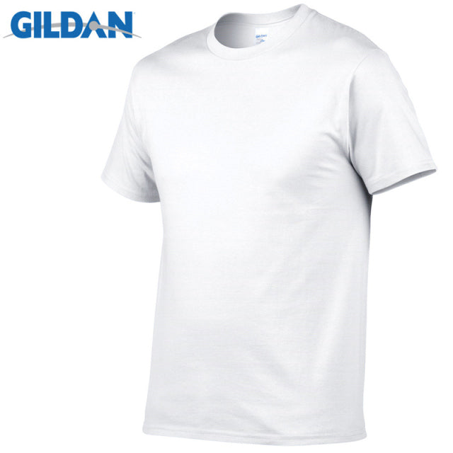 100% Cotton T-Shirt Men Casual Short Sleeve