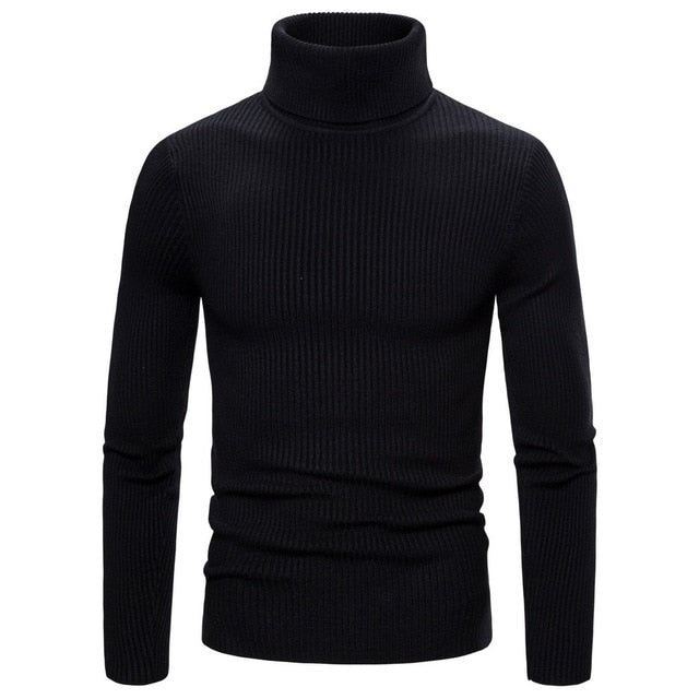 2022 Autumn and Winter  Men's Turtleneck Sweater Male  Version Casual All-match Knitted  Sweater