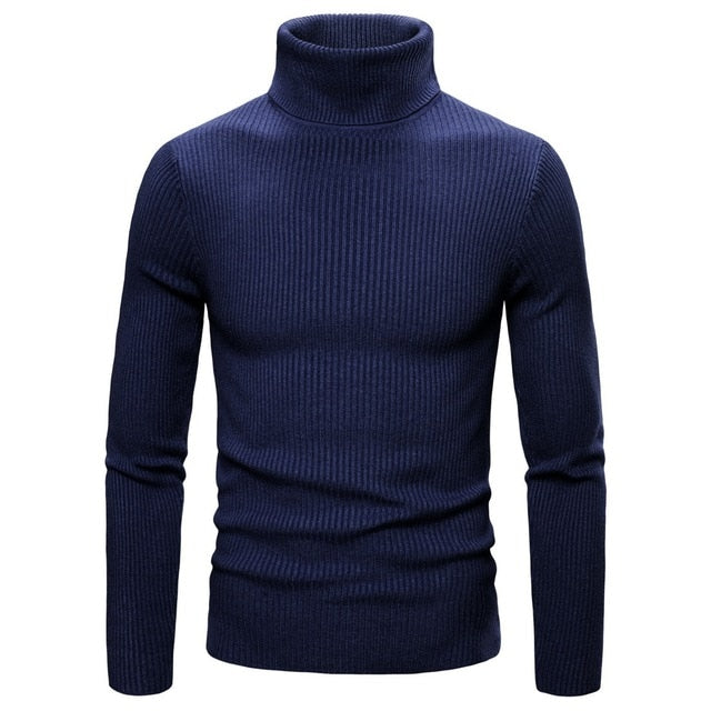 2022 Autumn and Winter  Men's Turtleneck Sweater Male  Version Casual All-match Knitted  Sweater