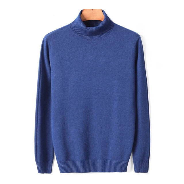 Autumn Winter Men's Warm Turtleneck Sweater