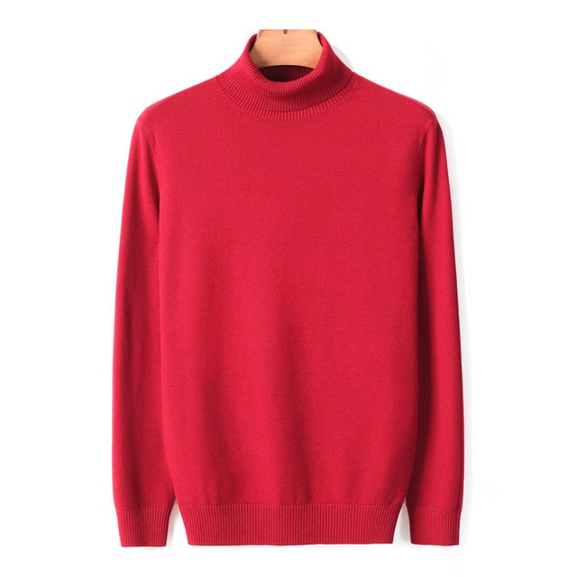 Autumn Winter Men's Warm Turtleneck Sweater