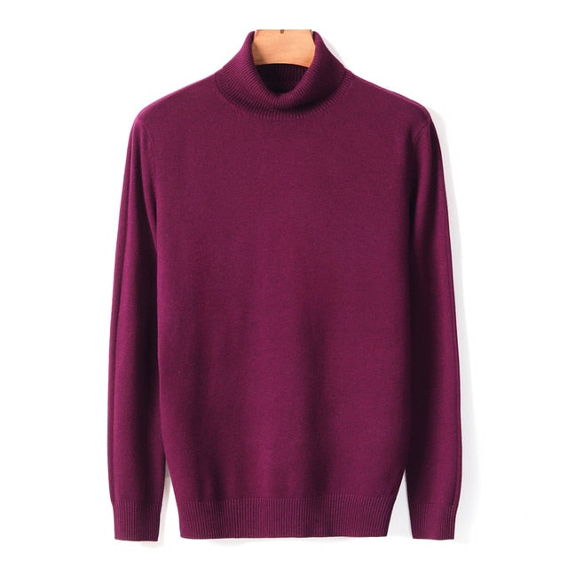 Autumn Winter Men's Warm Turtleneck Sweater