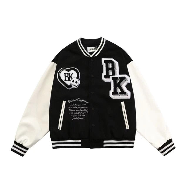 American retro hip-hop Y2K loose men and women thin baseball clothing street racing clothing  jacket