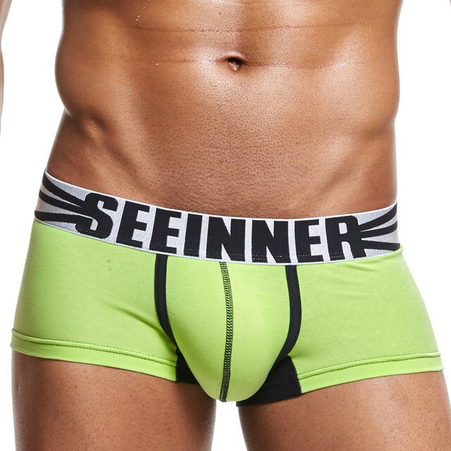 22 Styles Seeinner Underwears Boxer Shorts Men Fashion Sexy Gay Penis Pouch Men's Boxer Trunks Male Panties Calzoncillos Hombre