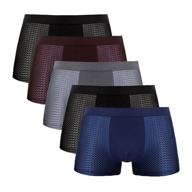 5PCS/Lot Mesh Hole Mens Underwear Boxers Men Boxer Underwear men Boxers for Men Underwear Boxer Shorts Men Boxers Men Pantis