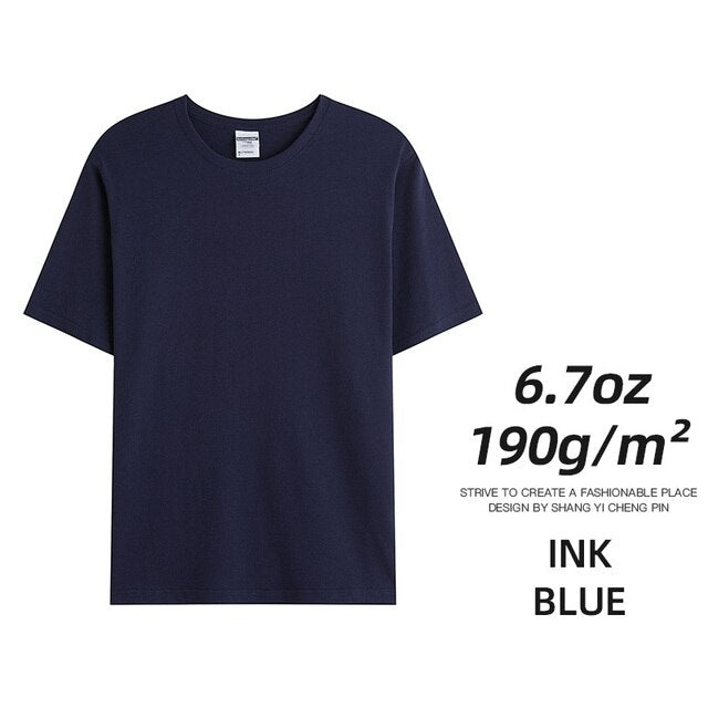 6.7oz 190gramsCombed Cotton Tees