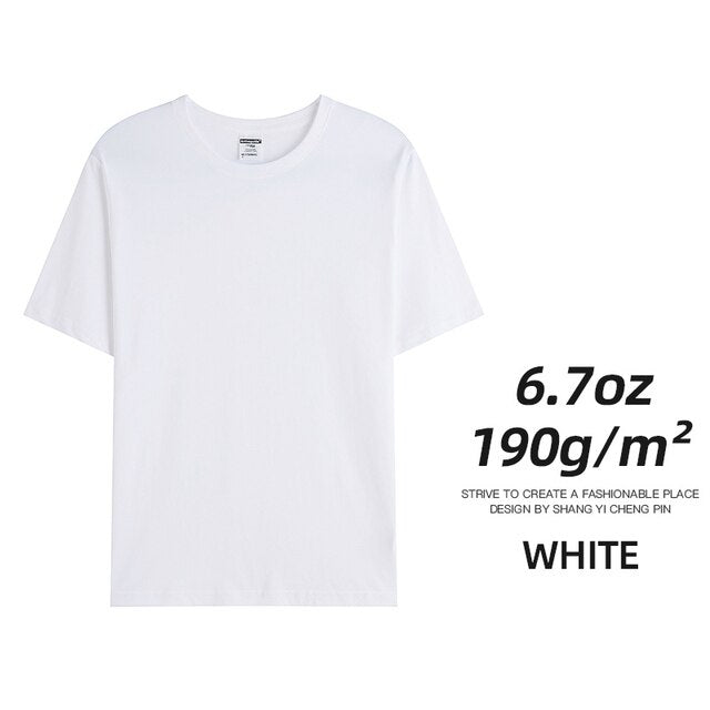 6.7oz 190gramsCombed Cotton Tees