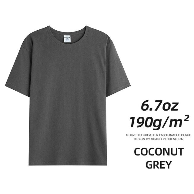 6.7oz 190gramsCombed Cotton Tees