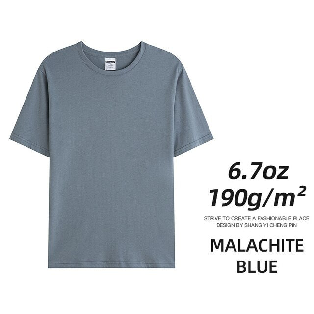 6.7oz 190gramsCombed Cotton Tees