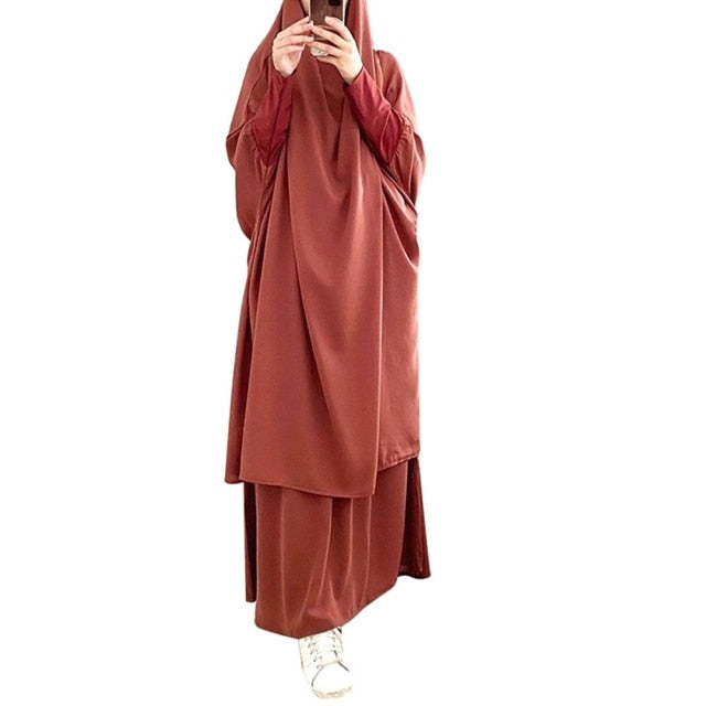 Etosell Women Hooded Muslim Hijab Dress Eid Prayer Garment Jilbab Abaya Long Khimar Full Cover Ramadan Gown Abayas Islamic Cloth