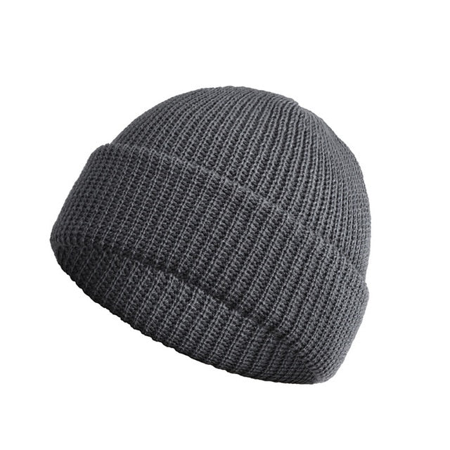 Fashion Hip Hop Beanie Knitted Hat Men Skullcap Women Winter Warm Brimless Baggy Melon Cap Cuff Docker Fisherman Beanies Hats