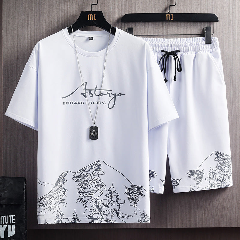 White Black Summer Mens sets