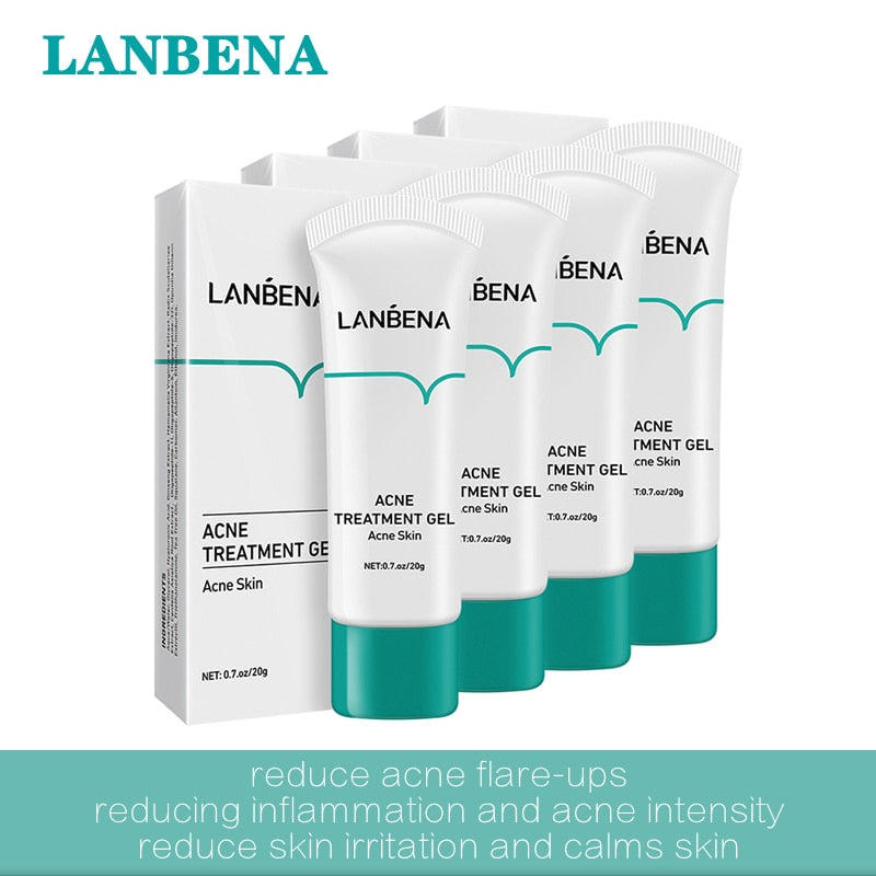 LANBENA Acne Treatment Gel Decongest Skin Poresreducing Inflammation Calms Skin Improves Skin Barrier Boost Skin Circulation