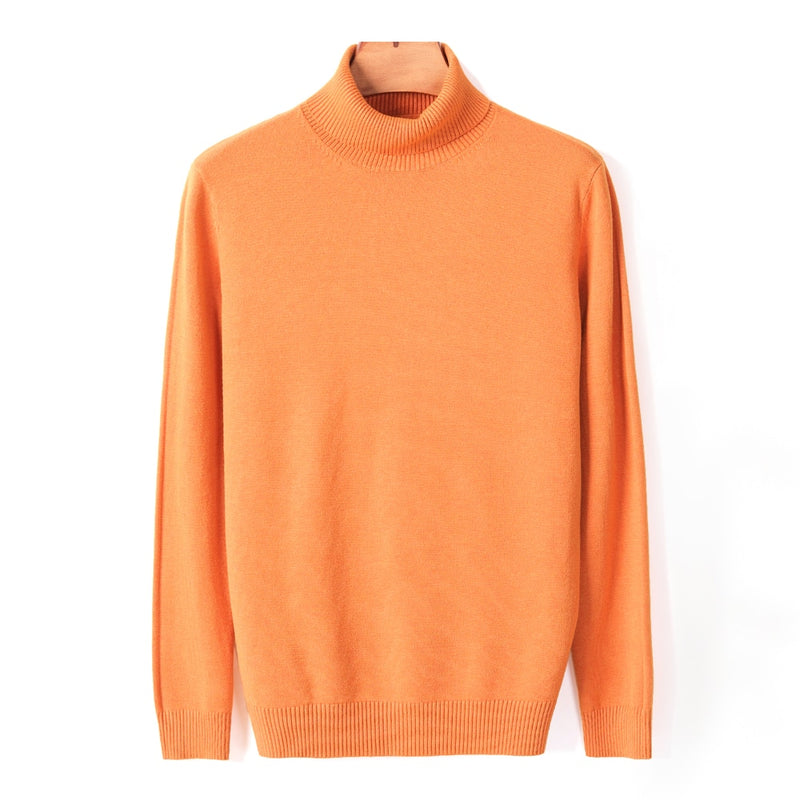 Autumn Winter Men's Warm Turtleneck Sweater