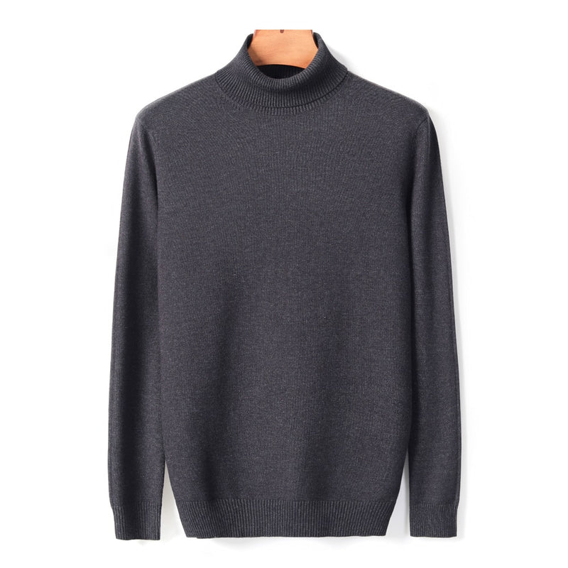 Autumn Winter Men's Warm Turtleneck Sweater