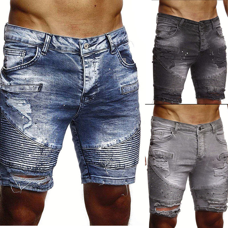 Mens Shorts New Fashion Leisure Men Short Jeans Brand Clothing Summer Shorts Men Jeans Short  Mens Fitness Jean Shorts