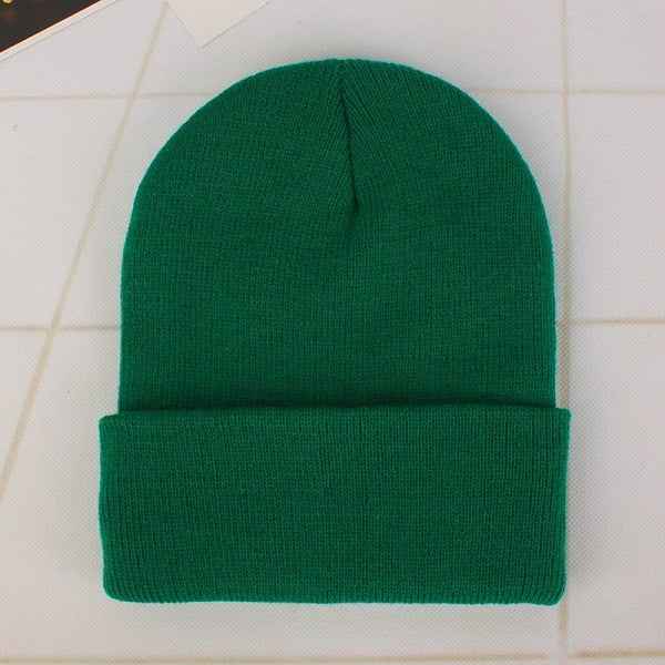 Winter Hats for Woman New Beanies Knitted Fluorescent Cute Hat Girls