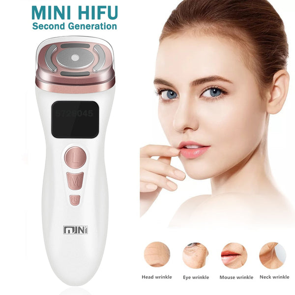 NEW Mini HIFU Machine Ultrasound Machine RF Fadiofrecuencia EMS Microcurrent Lift Firm Tightening Skin Wrinkle Skin Care Product