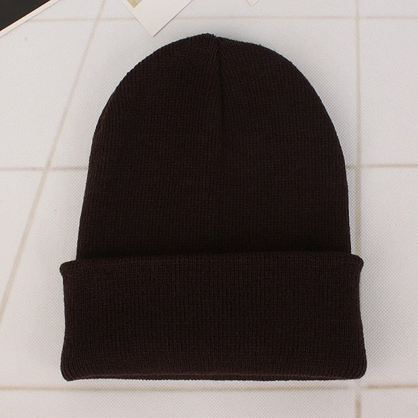 Winter Hats for Woman New Beanies Knitted Fluorescent Cute Hat Girls