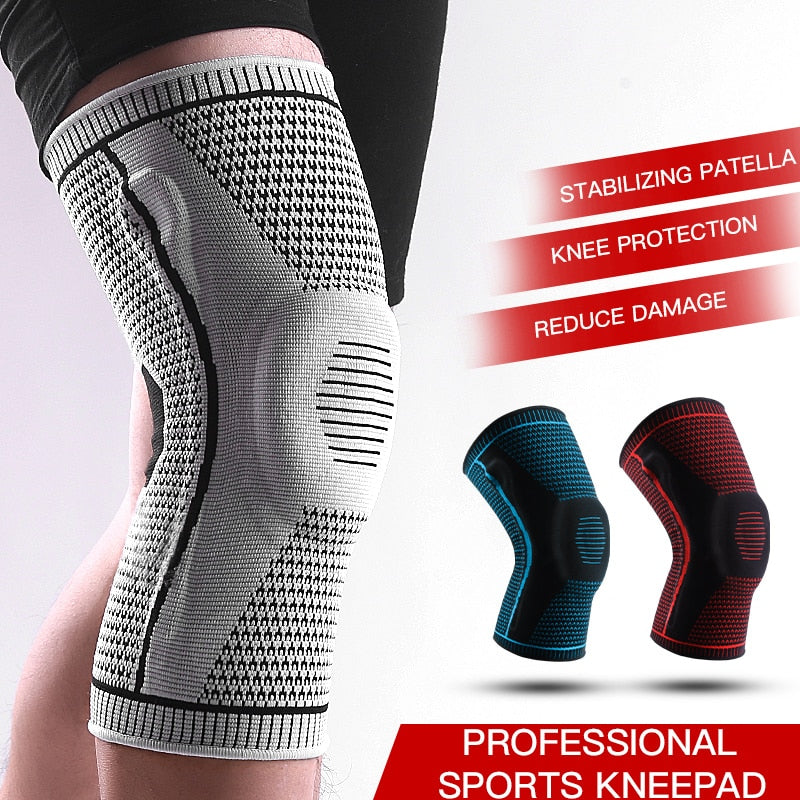 Strong Meniscus Silicone Compression Protection Sport Kneepads Running Basket