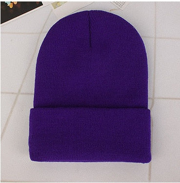 Winter Hats for Woman New Beanies Knitted Fluorescent Cute Hat Girls Autumn Female Beanie Caps Warmer Bonnet Ladies Casual Cap