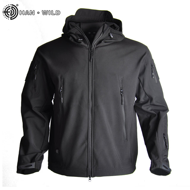 HAN WILD Shark Skin Hunting Jackets Shell Military Tactical Jacket Men Waterproof