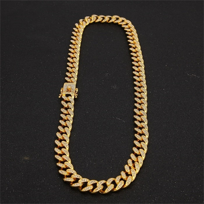 13mm Iced Out Cuban Necklace