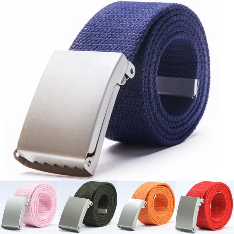 Mens Belts Fashion New Unisex Trousers Belts Canvas Belt