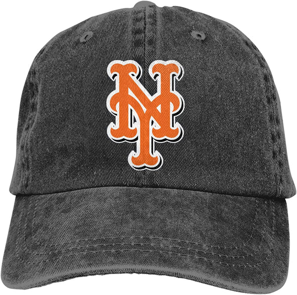 Newyork Baseball Met Sandwich Cap Denim Hats Baseball Cap Adult Cowboy Hat