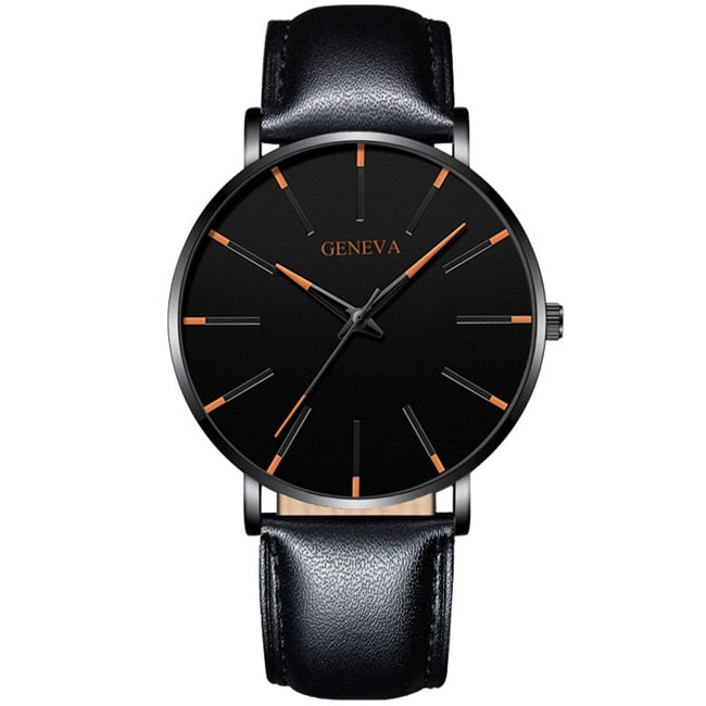 Minimalist Men's Fashion Ultra Thin Watches